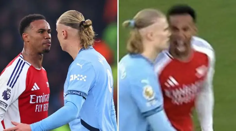 Erling Haaland delivers a pointed response to Gabriel following Manchester City’s loss to Arsenal.