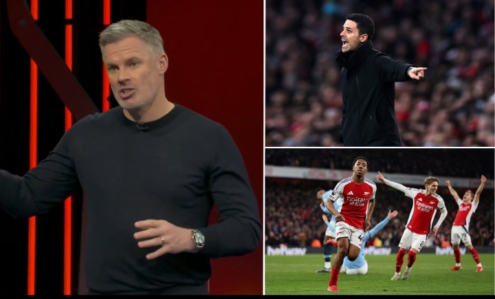 Jamie Carragher highlights what Arsenal must adjust from their dominant win over Manchester City if they hope to surpass Liverpool in the Premier League title race.